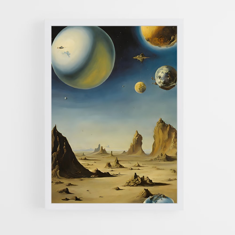 Poster Désert Astral – affiche Art spatial (vue 3)